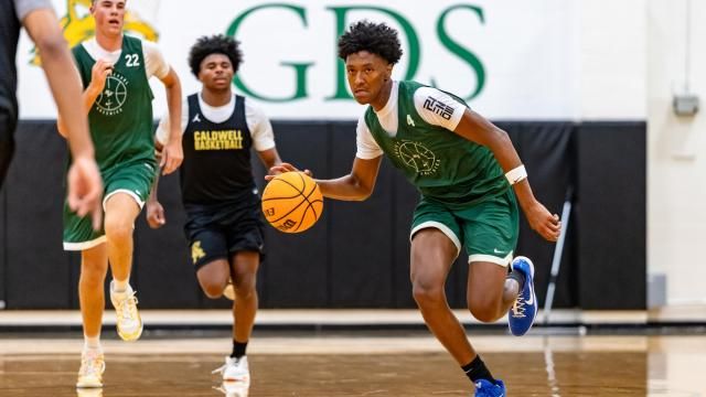 Dacen Petty of Christ School. The NCISAA hosted its summer live period showcase in Greensboro on June 20, 2025 (Photo: Joshua Chayer/HighSchoolOT)
