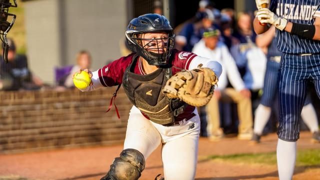 Mcartney Harrington (4) of South Caldwell. Alexander Central earned an extra innings win over South Caldwell on March 25, 2025 (Photo: Evan Moesta/HighSchoolOT)