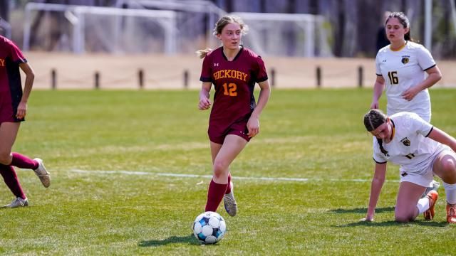 Piper Jillings (12). Hickory defeated Manteo 4-1 at the 19th Annual Brittany Soccer Showcase in Wilson, NC on March 8, 2025 (Photo: Evan Moesta/HighSchoolOT)